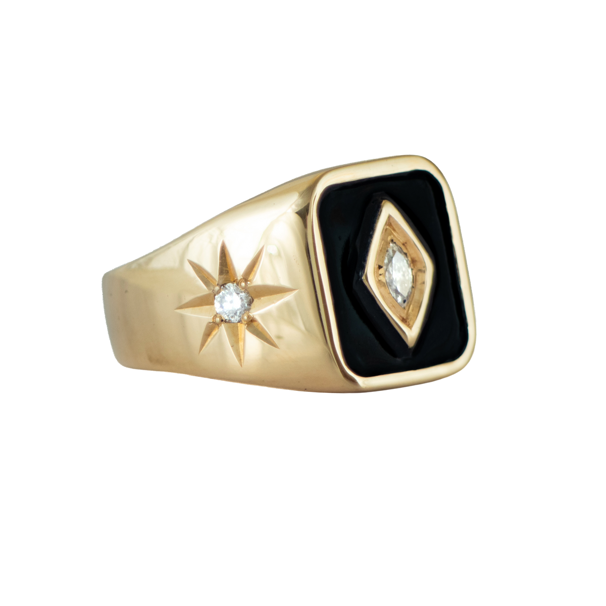 CLASICO signet ring - GOLD small