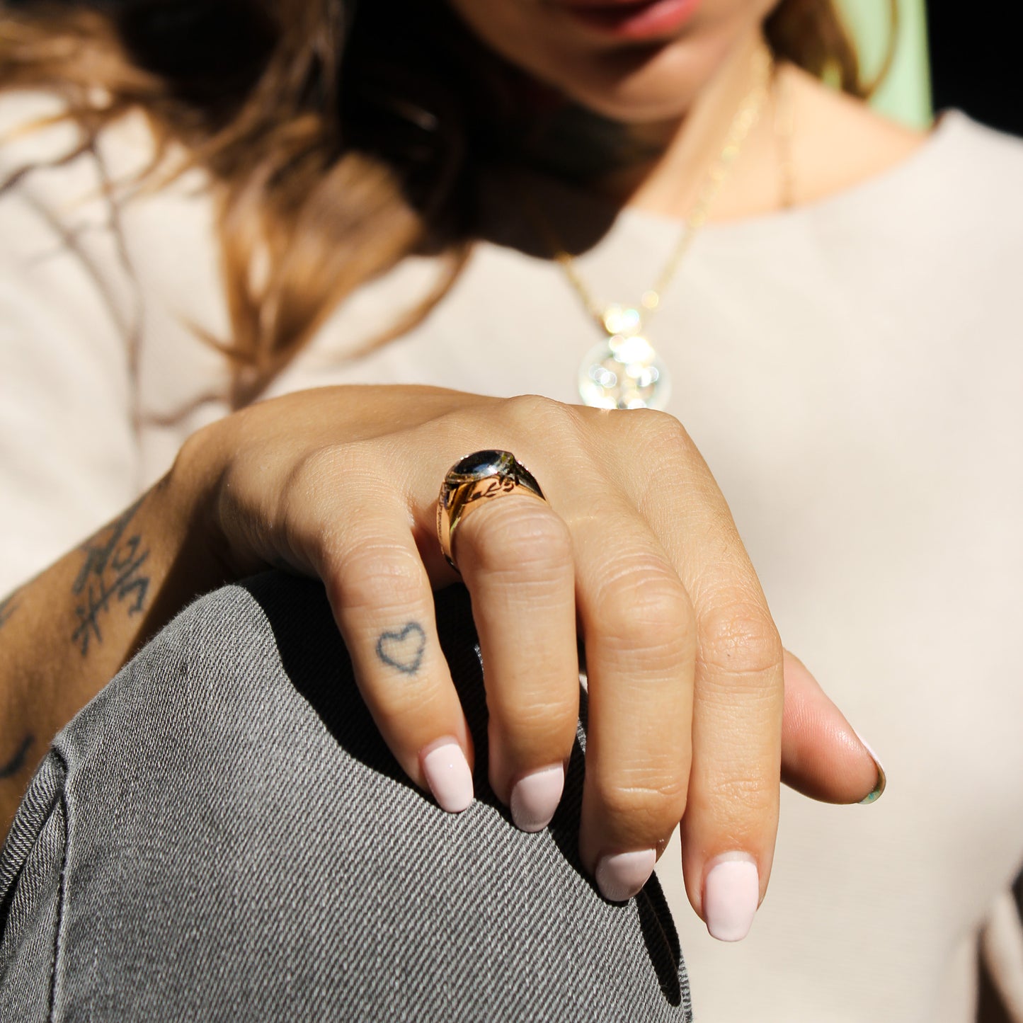 Black Rose signet ring