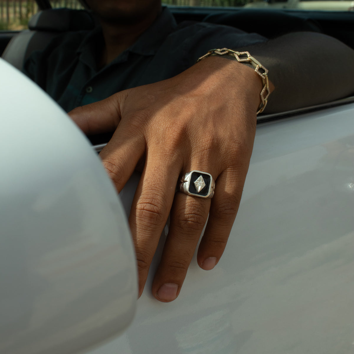 CLASICO signet ring - SILVER
