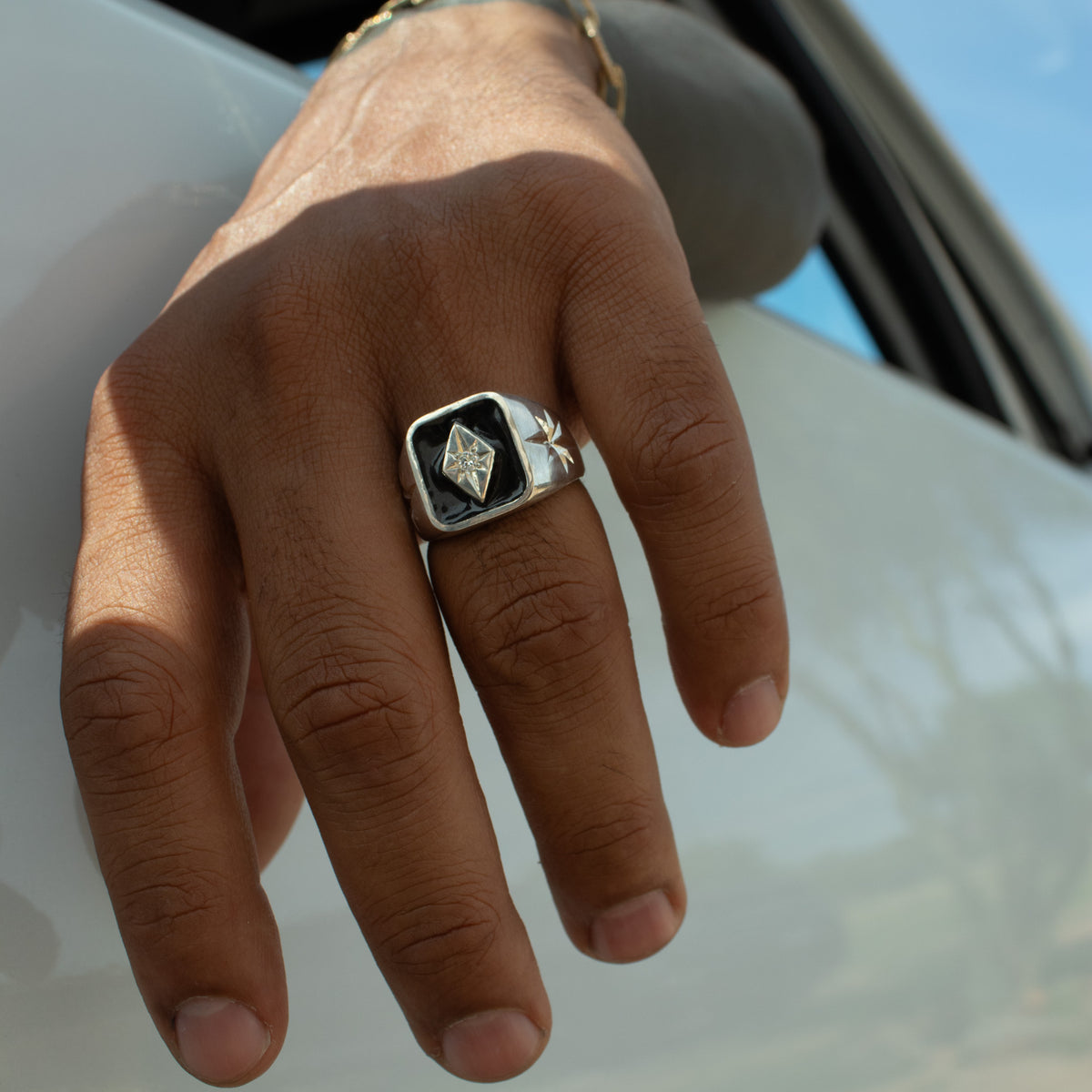 CLASICO signet ring - SILVER