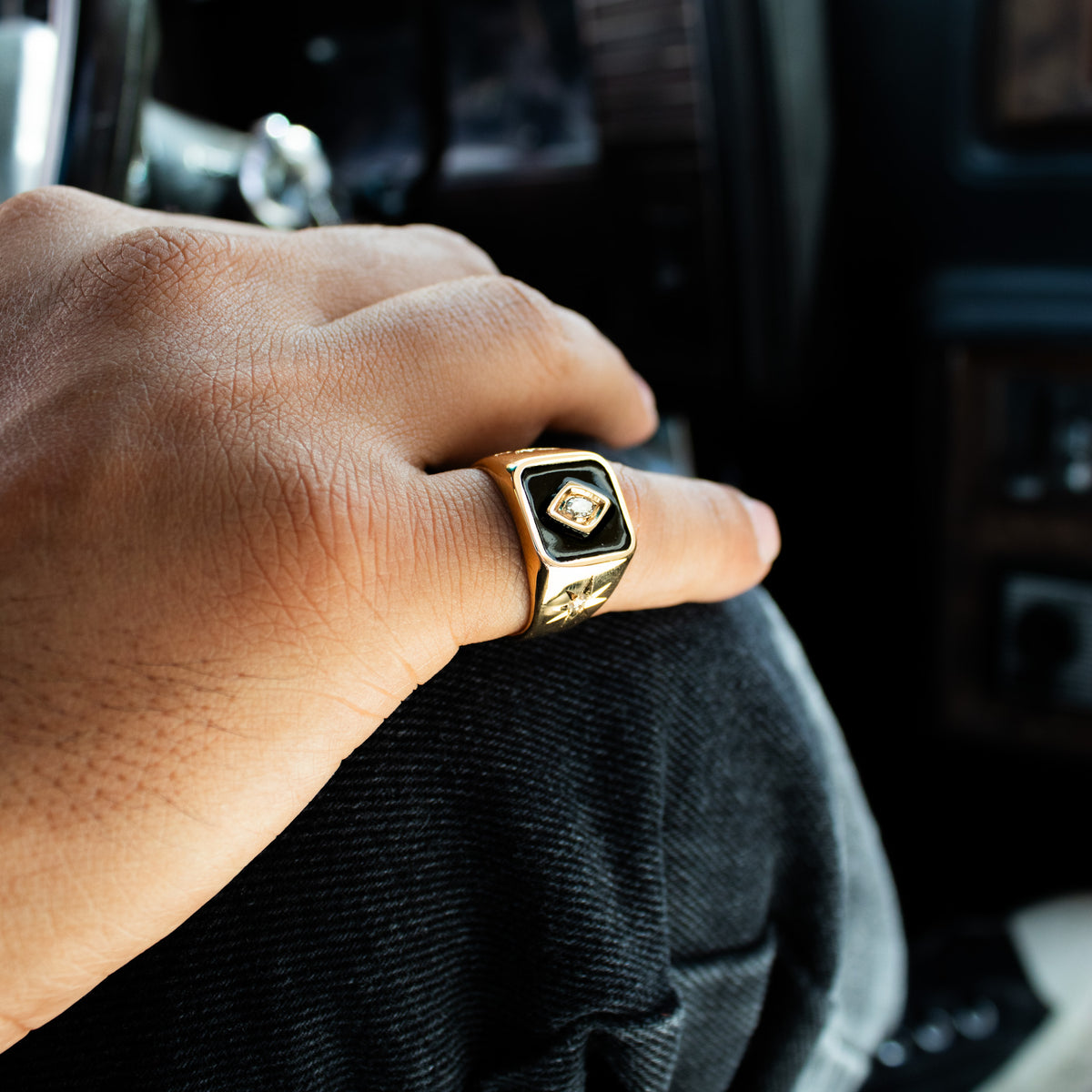 CLASICO signet ring - GOLD