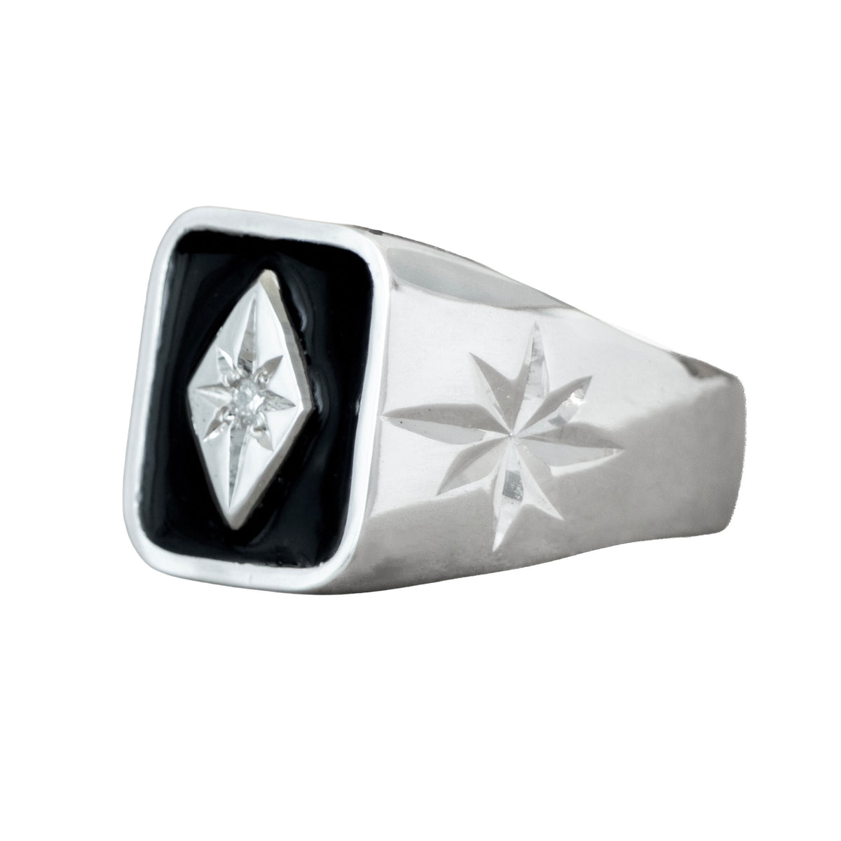 CLASICO signet ring - SILVER