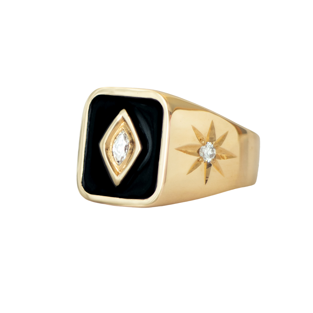CLASICO signet ring - GOLD small