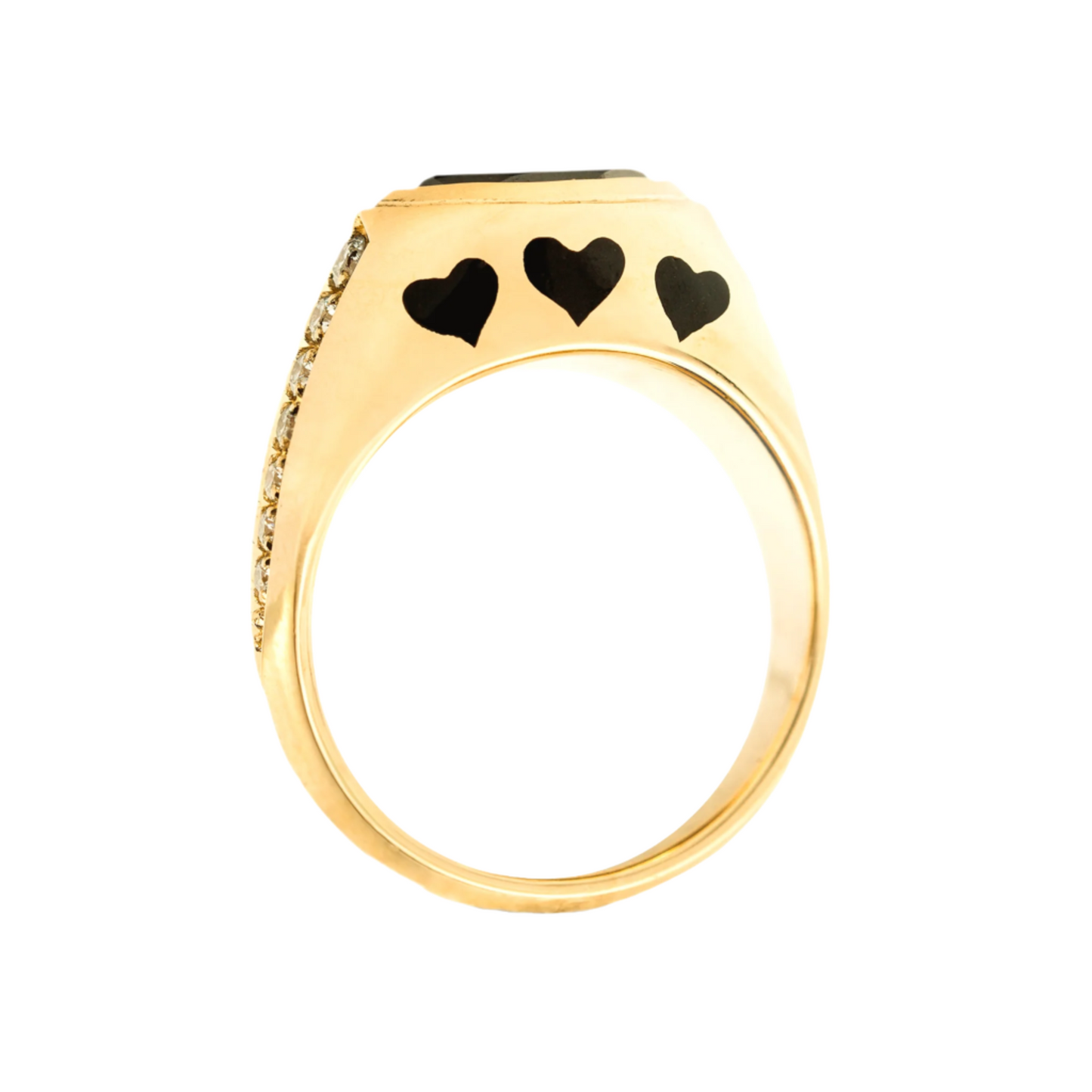 Black Rose signet ring