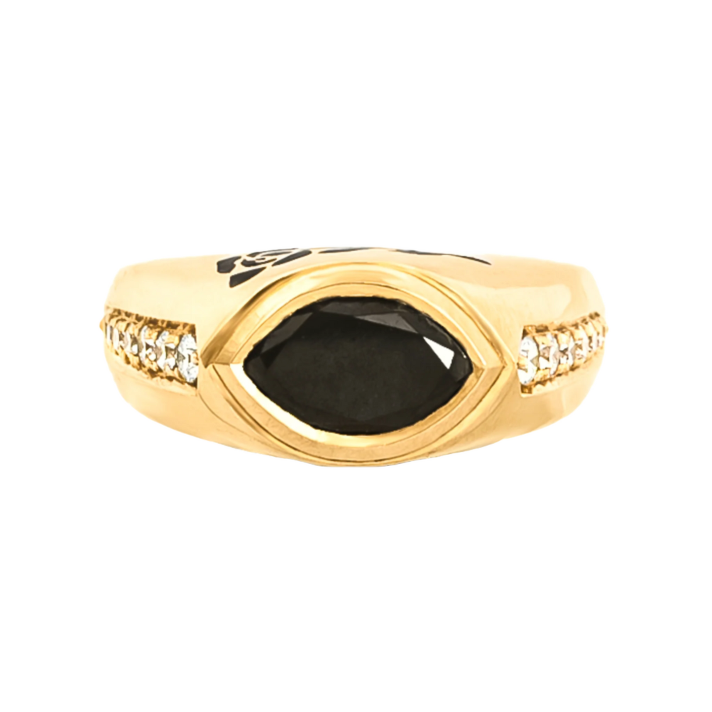 Black Rose signet ring