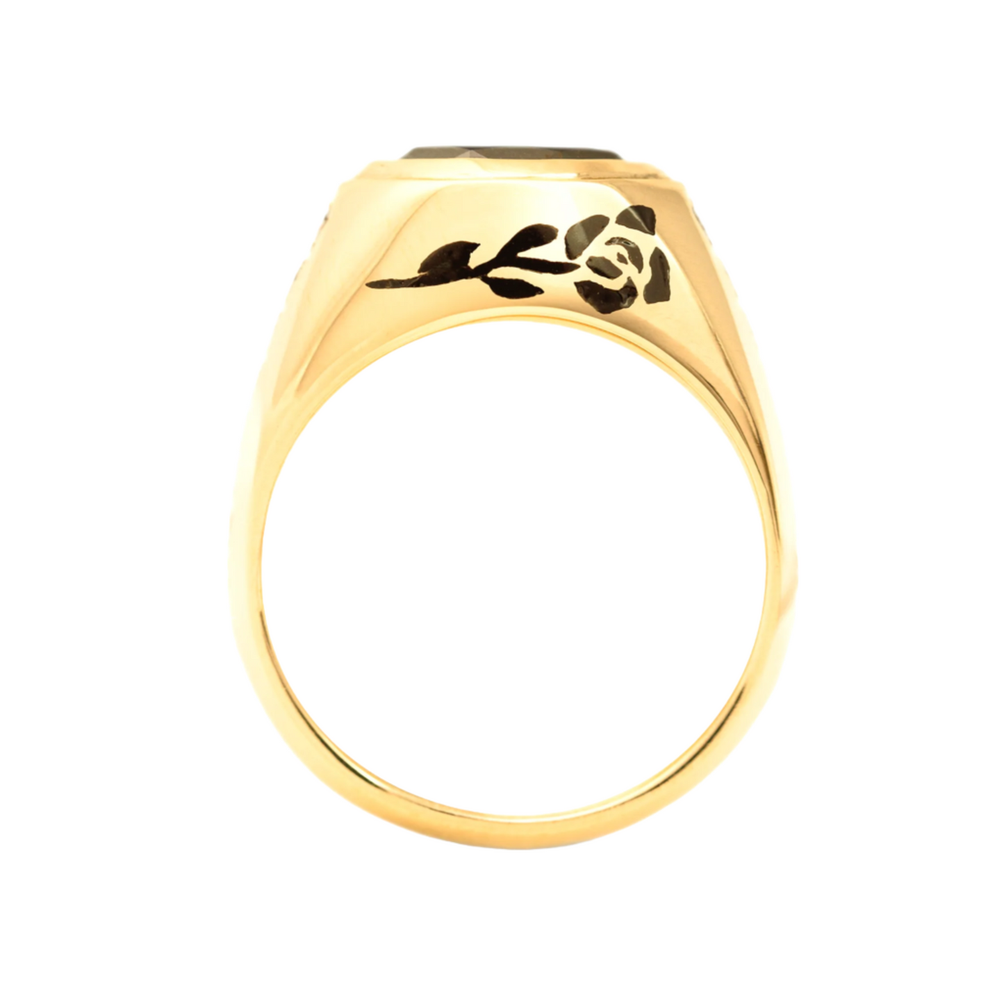 Black Rose signet ring
